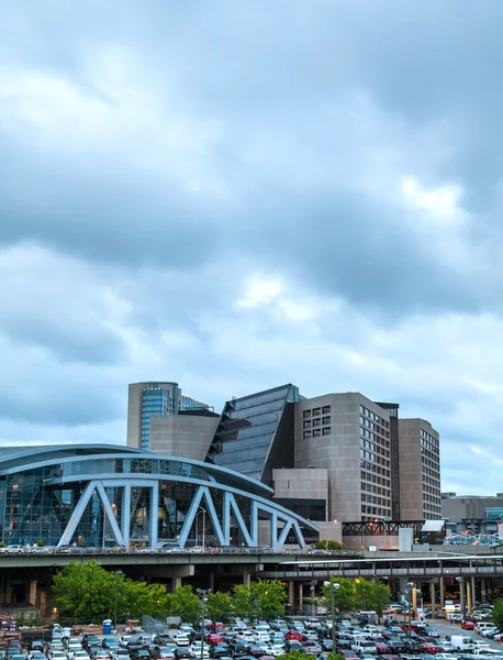 Philips Arena and CNN Center — Stock Photo, Image