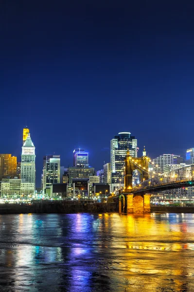 Visão geral do centro de Cincinnati — Fotografia de Stock