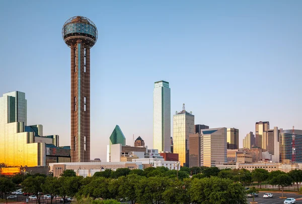 Översikt över centrala Dallas — Stockfoto