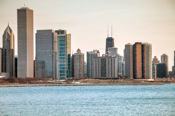 Chicago Centrum stadsgezicht — Stockfoto
