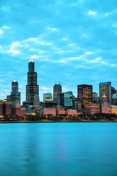 Chicago paisaje urbano del centro — Foto de Stock