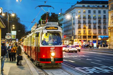 Eski moda tramvay Viyana, Avusturya