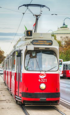 Eski moda tramvay Viyana, Avusturya
