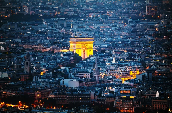 ARC de Triomphe Етуаль, всього в Парижі — стокове фото