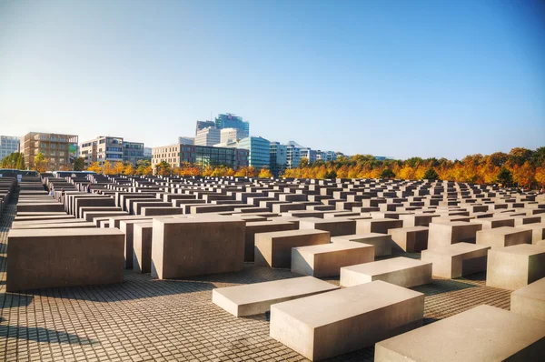 A berlini meggyilkolt európai zsidók emlékműve — Stock Fotó