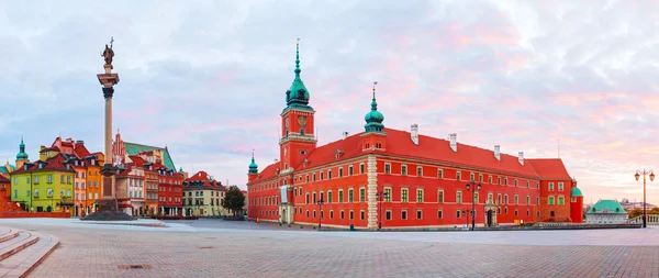 Κάστρο τετραγωνικά Πανόραμα στην Βαρσοβία, Πολωνία — Φωτογραφία Αρχείου