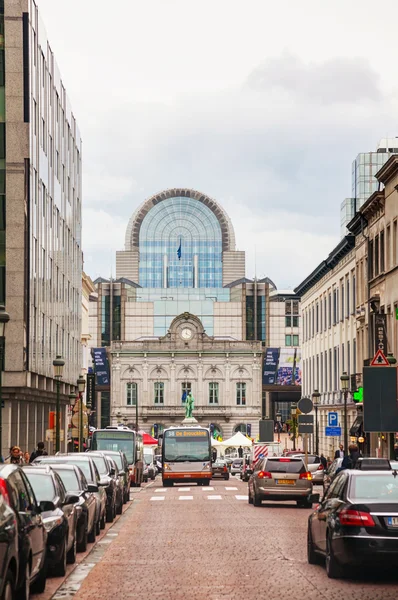 Rue de Luxembourg in vista dell'Europarlamento — Foto Stock