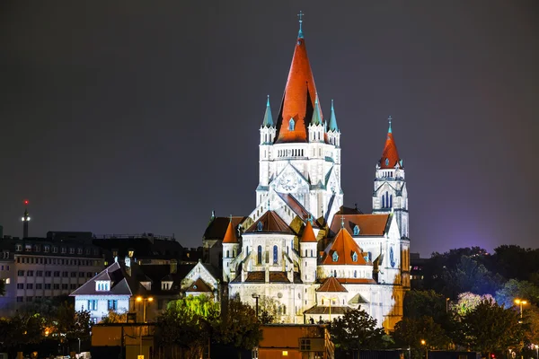 St. Francis Assisi kościoła w Wiedniu, Austria — Zdjęcie stockowe