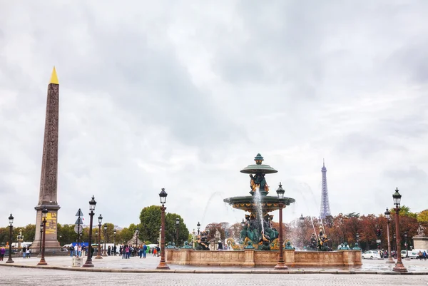 Place de la Concorde Párizsban, Franciaországban — Stock Fotó