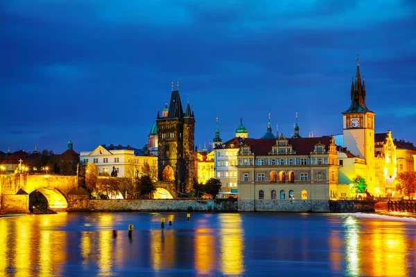 The Old Town Charles bridge tower in Prague — Stock Photo, Image