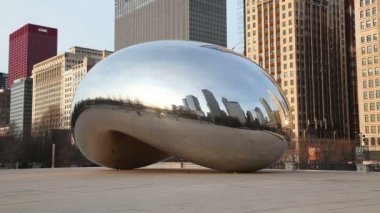 Cloud gate heykel millenium Park