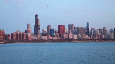 Chicago şehir merkezi cityscape