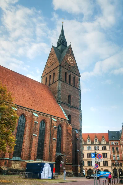 Kościoła Marktkirche w Hannover, Niemcy — Zdjęcie stockowe