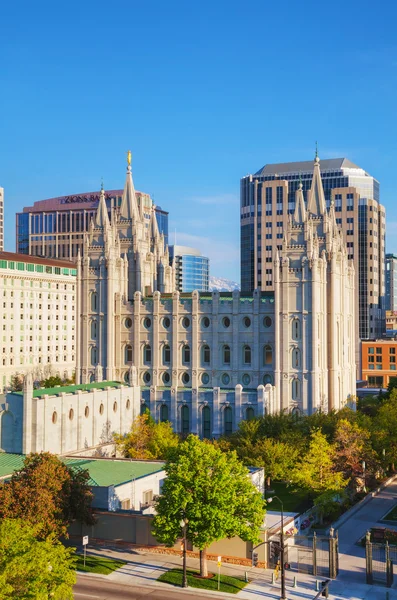 Salt Lake City'deki Mormonlar Tapınağı — Stok fotoğraf