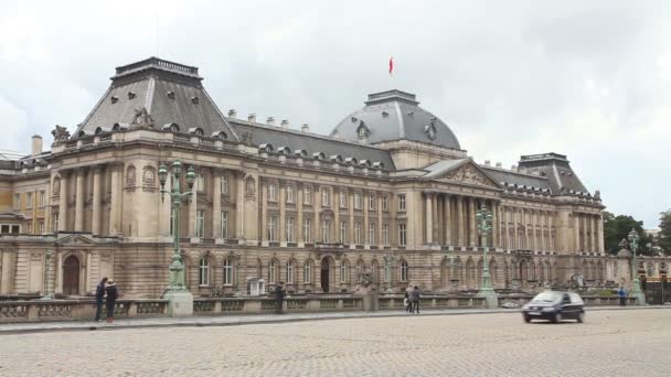 Brussels palácio real — Vídeo de Stock