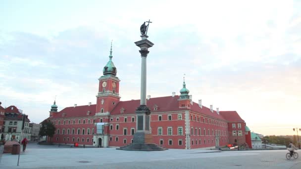 Panorama de la place du château à Varsovie — Video