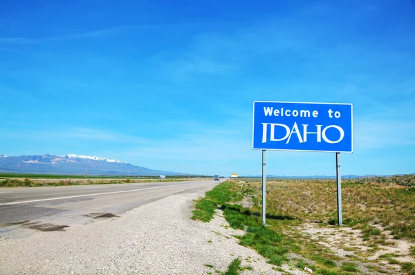 Willkommen bei idaho sign — Stockfoto