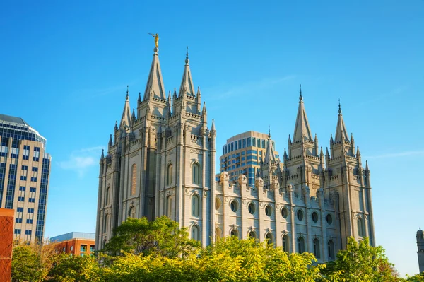 Salt Lake City'deki Mormonlar Tapınağı — Stok fotoğraf