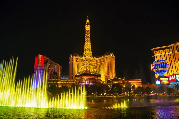 Las vegas boulevard az éjszakában — Stock Fotó