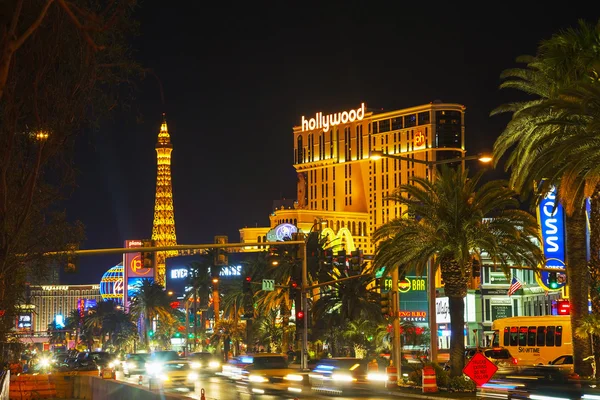 Las Vegas boulevard in the night — Stock Photo, Image