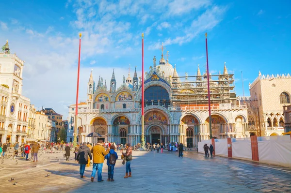 Piazza san marco v Benátkách — Stock fotografie