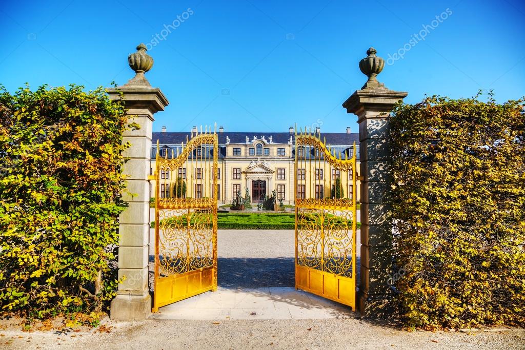 Golden Gate In Herrenhausen Gardens Stock Editorial Photo