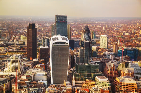 Visão geral aérea da cidade de Londres — Fotografia de Stock