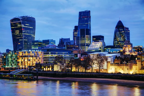London city at the night time — Stock Photo, Image