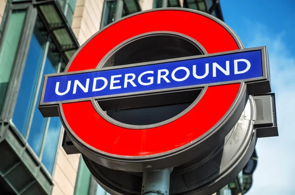 Ondergrondse teken van Londen — Stockfoto
