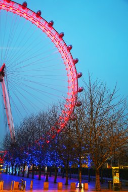 Akşam Londra göz dönme dolap