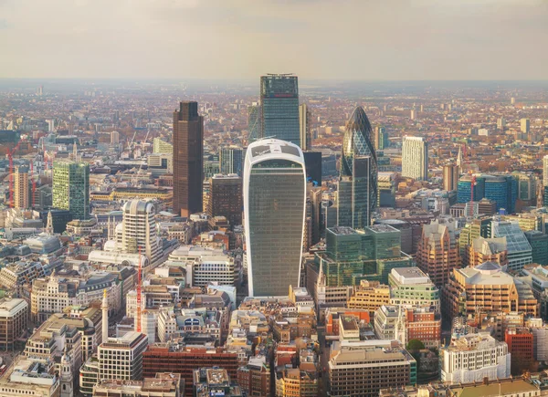 Visão geral aérea da cidade de Londres — Fotografia de Stock