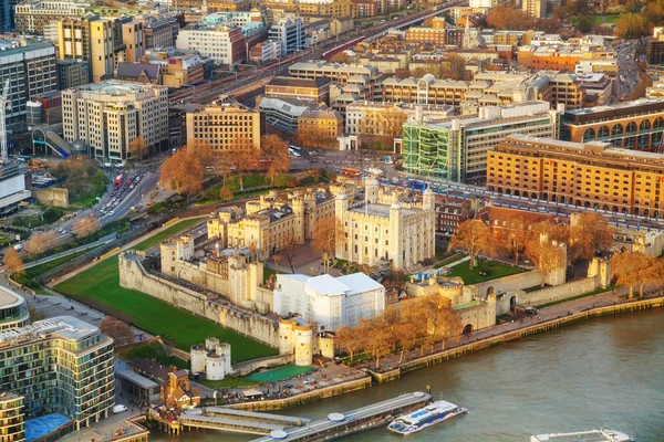 Aerial overview of Tower fortress — Stock Photo, Image