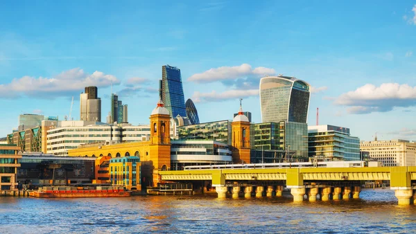 Financial district of London city — Stock Photo, Image
