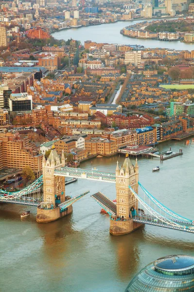 Visão geral aérea da cidade de Londres — Fotografia de Stock