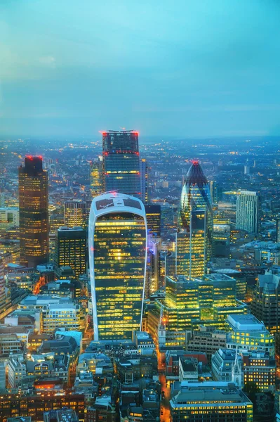 Aerial overview of the City of London — Stock Photo, Image