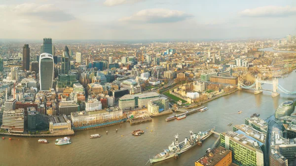 Aerial overview of London city — Stock Photo, Image