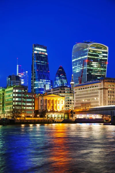런던 시티의 금융 지구 스톡 사진