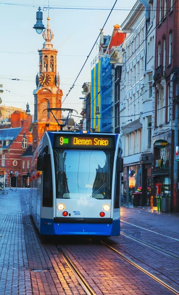 Overzicht van Amsterdam met Munttoren — Stockfoto