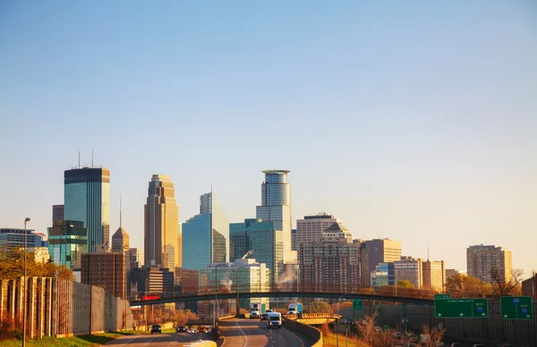 Downtown Minneapolis stadsgezicht — Stockfoto