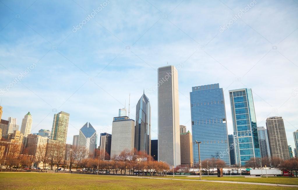 Chicago downtown cityscape