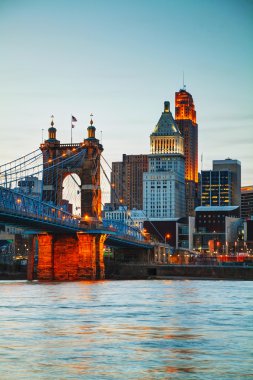 Cincinnati şehir merkezi genel bakış