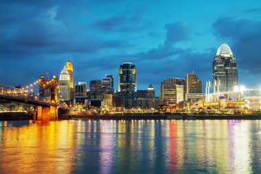 Cincinnati şehir merkezi genel bakış