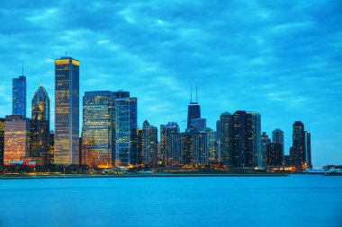 Chicago cityscape gece