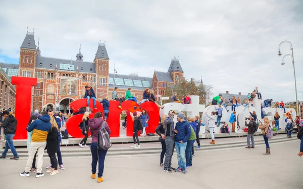 Ich Amsterdam Motto — Stockfoto