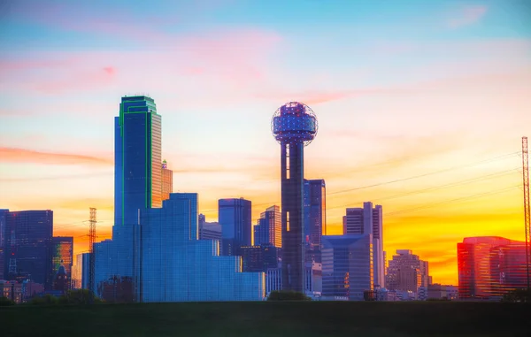 Visão geral do centro de Dallas — Fotografia de Stock