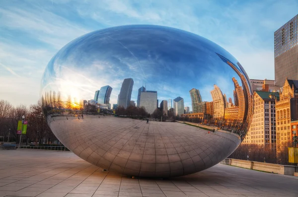 Cloud gate heykel — Stok fotoğraf