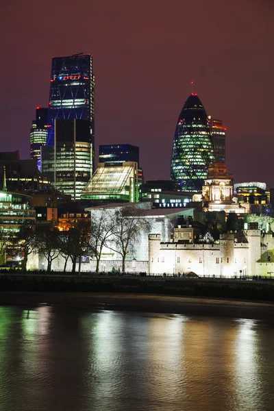 Londres cidade à noite — Fotografia de Stock