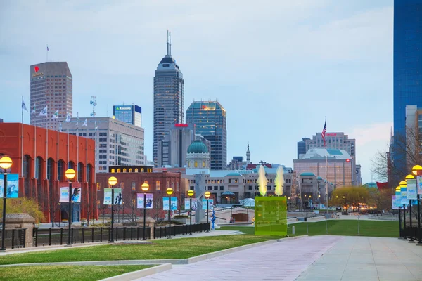 Downtown Indianapolis stadsbild — Stockfoto