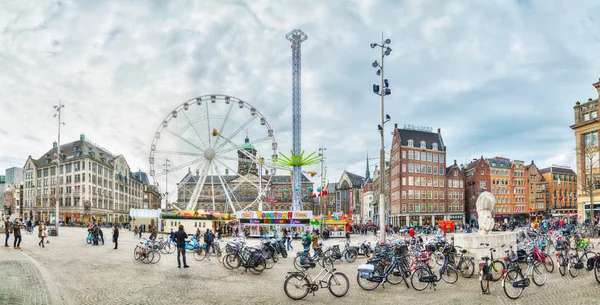 Plaza de la presa en Amsterdam — Foto de Stock