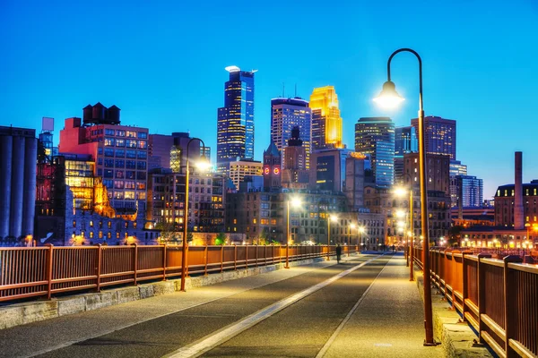 Downtown Minneapolis in de ochtend — Stockfoto